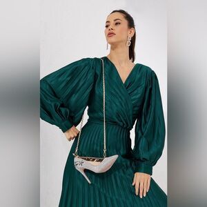 Aldo Step Up Stessyrazzle High-Heel Crossbody Bag Elegant Silver Women's Bag